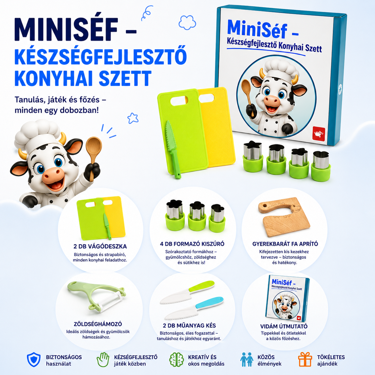 TarkaBoci MiniSéf Készségfejlesztő Konyhai Szett