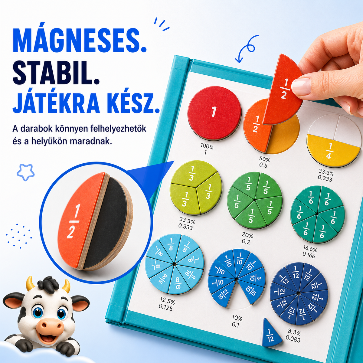 TarkaBoci Mágneses Törtjáték