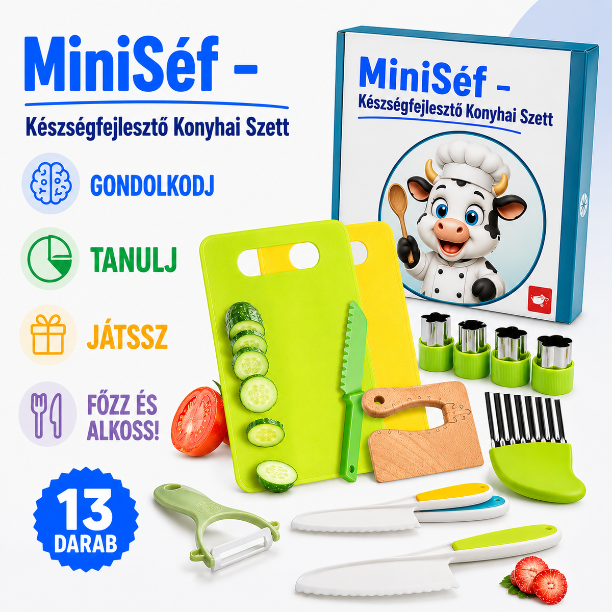TarkaBoci MiniSéf Készségfejlesztő Konyhai Szett